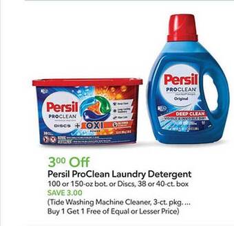 Publix Persil proclean laundry detergent offer