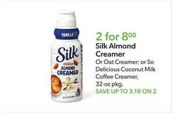 Publix Silk almond creamer offer