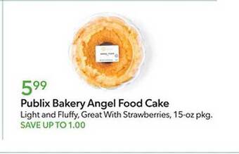 Publix Publix bakery angel food cake offer