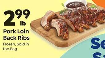 Save a Lot Pork loin back ribs offer