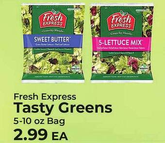 Sunset Foods Fresh express tasty greens offer