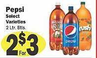 Sellers Bros Pepsi select varieties offer