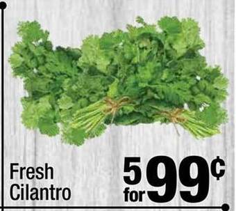 Super King Markets Fresh cilantro offer