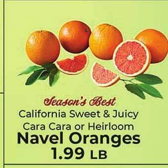 Sunset Foods Navel oranges offer