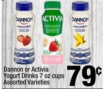 Super King Markets Dannon or activia yogurt drinks cups offer