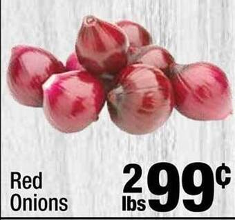 Super King Markets Red onions offer