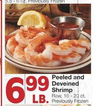 United Supermarkets Peeled and deveined shrimp offer