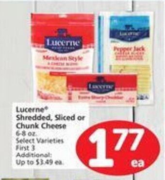 Safeway Lucerne Shredded, Sliced or Chunk Cheese offer