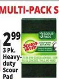 Ocean State Job Lot Heavy-duty scour pad offer
