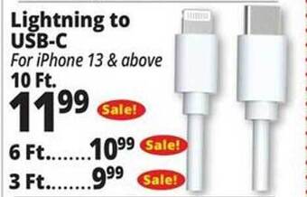 Ocean State Job Lot Lightning to usb-c offer