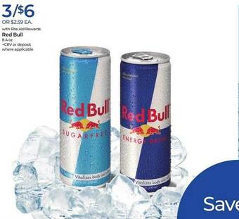 Rite Aid Red bull offer