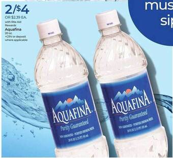 Rite Aid Aquafina offer