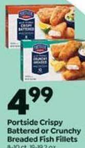 Save a Lot Portside crispy battered or crunchy breaded fish fillets offer