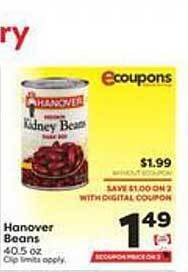 Weis Markets Hanover beans offer