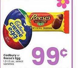 Albertsons Cadbury or reese's egg offer