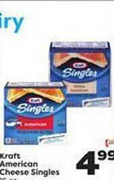 Weis Markets Kraft american cheese singles offer
