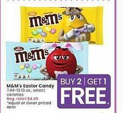 Albertsons M&m's easter candy offer