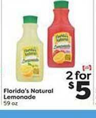 Weis Markets Florida's natural lemonade offer