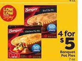 Weis Markets Banquet pot pies offer