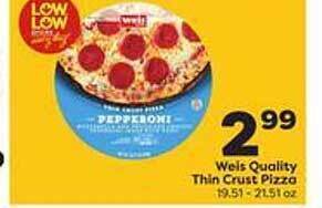 Weis Markets Weis quality thin crust pizza offer