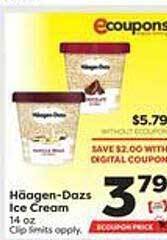 Weis Markets Häagen-dazs ice cream offer