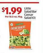 Aldi Little salad bar caesar salad kit offer