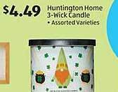 Aldi Huntington home 3-wick candle offer