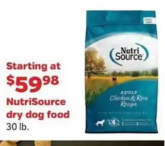 Pet Supplies Plus Nutrisource dry dog food offer