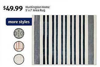 Aldi Huntington home 5' x 7' area rug offer