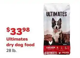 Pet Supplies Plus Ultimates dry dog food offer