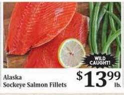 Rosauers Alaska sockeye salmon fillets offer