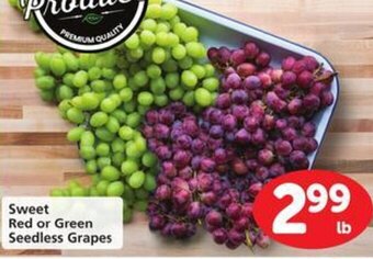 Safeway Sweet Red or Green Seedless Grapes offer