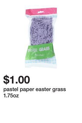 Five Below Pastel paper easter grass 1.75oz offer