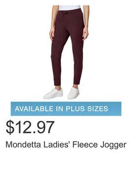 Costco Mondetta ladies' fleece jogger offer