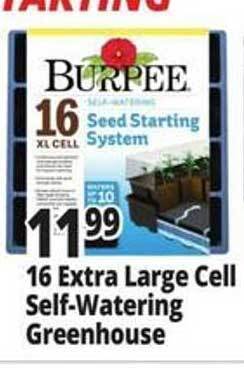 Ocean State Job Lot 16 extra large cell self-watering greenhouse offer