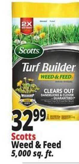 Ocean State Job Lot Scotts weed & feed offer