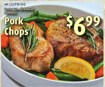 Gristedes Pork chops offer
