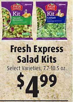 Gristedes Fresh express salad kits offer