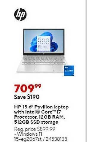 Staples Hp 15.6 offer
