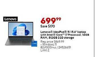 Staples Lenovo ideapad 5i 15.6 offer
