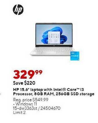 Staples Hp 15.6 offer
