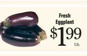 Morton Williams Fresh eggplant offer