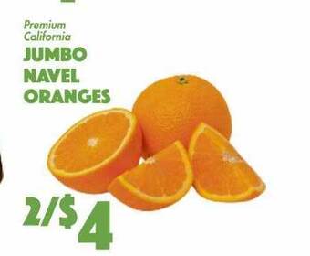 Jumbo navel oranges