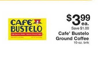 Fairway Store Market Cafe' bustelo ground coffee offer