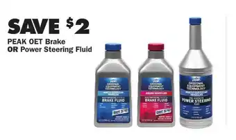 Advance Auto Parts Peak Oet Brake Or Power Steering Fluid offer