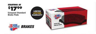 Advance Auto Parts Carquest Standard Brake Pads offer