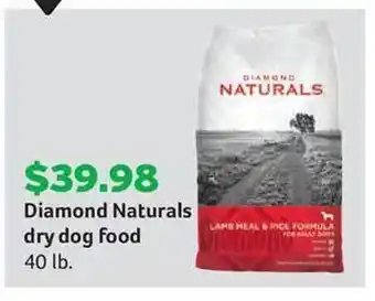 Pet Supplies Plus Diamond naturals dry dog food offer