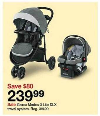 Target Graco modes 3 lite dlx travel system offer