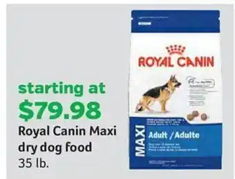 Pet Supplies Plus Royal canin maxi dry dog food offer