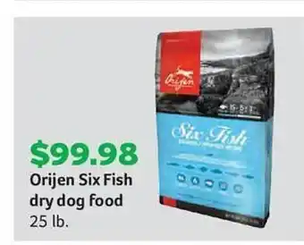 Pet Supplies Plus Orijen six fish dry dog food offer